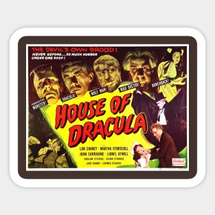 house of dracula Sticker